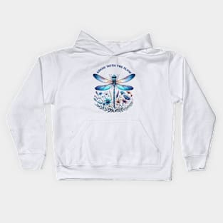 Grow With The Flow Dragonfly Kids Hoodie